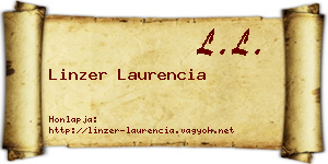 Linzer Laurencia névjegykártya